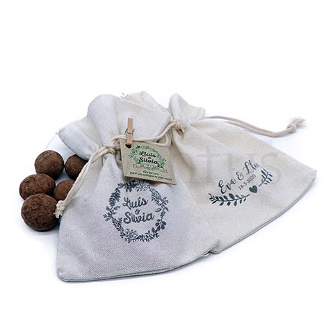 bolsa personalizada impresa para regalos para invitados boda