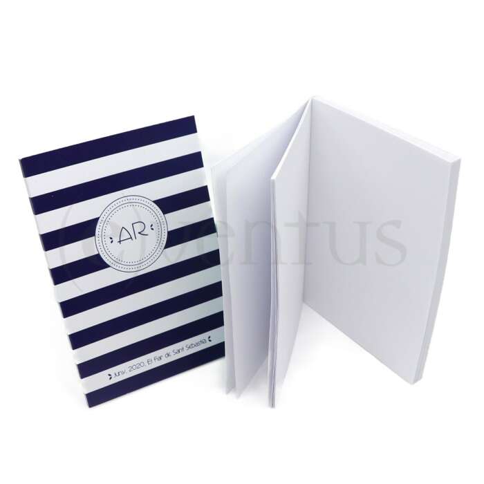 detalle para invitados boda bautizo comunión, libreta personalizada con vuestro diseño