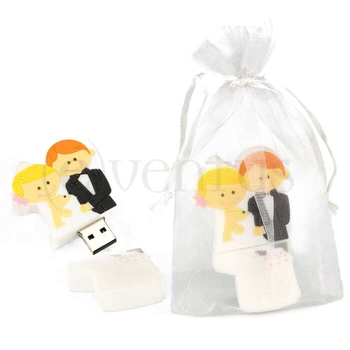 detalle bodas usb pareja