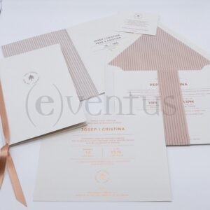 tarjeta boda estamping cobre