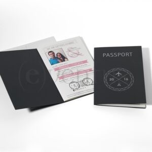 invitación boda pasaporte personalizado
