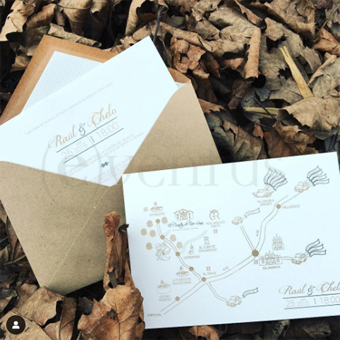 invitaciones de boda otoño