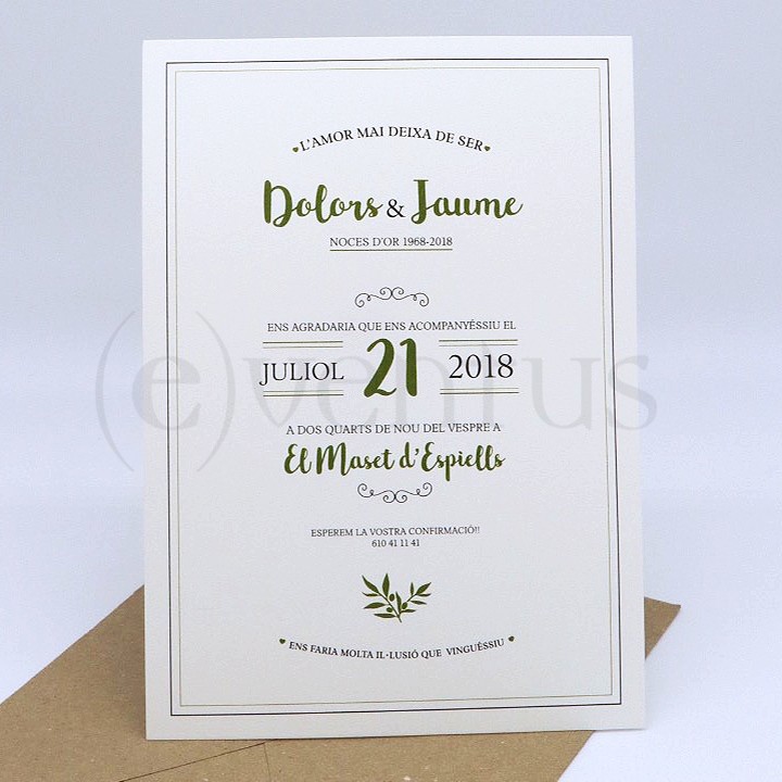 invitacion de boda barcelona sencilla