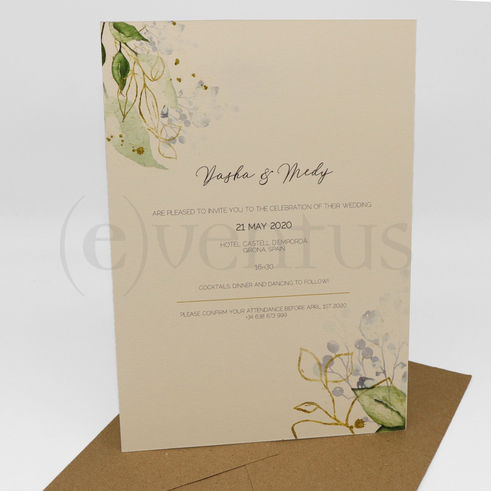 invitacion boda sencilla