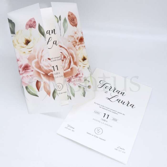 invitaciones boda florales