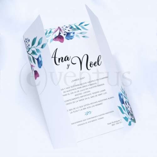 invitaciones boda florales