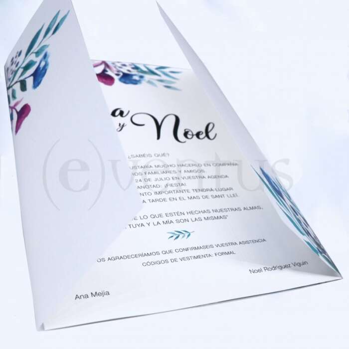 invitaciones boda florales