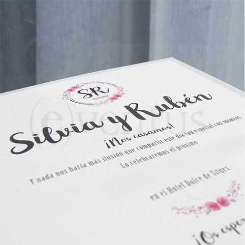 invitación de boda original