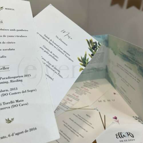 menus para boda