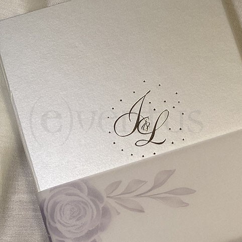 invitación de boda en caja personalizada
