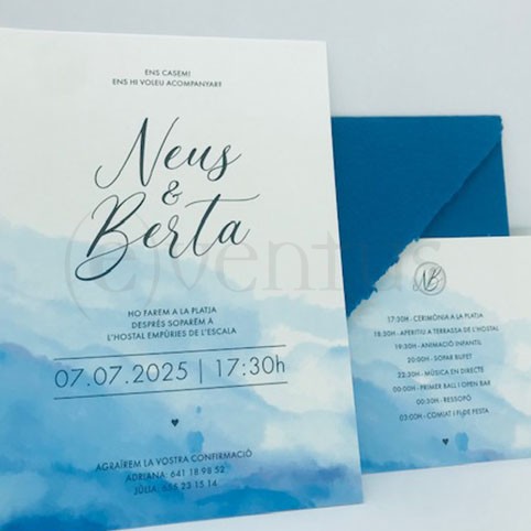 Invitación boda en la playa