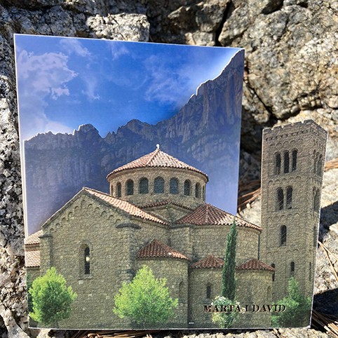 invitación boda con foto iglesia