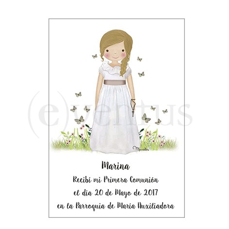 estampa comunión ilustración