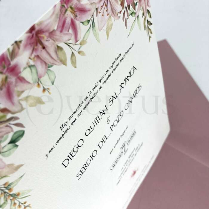 invitacion boda barcelona sencilla