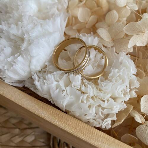 Coixins anells de casament